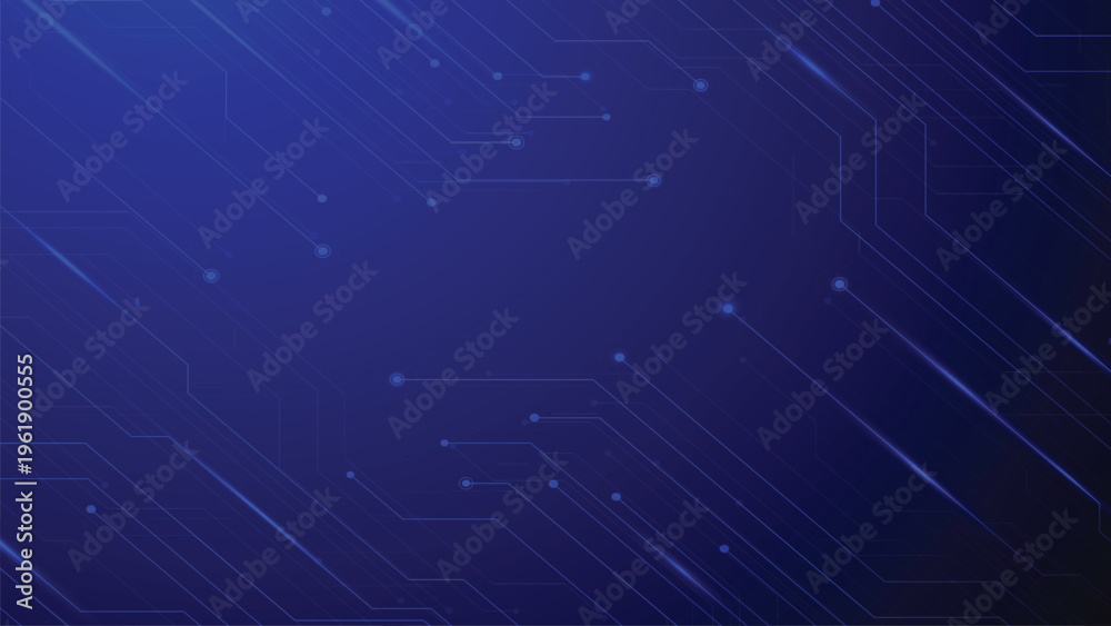 Obraz premium Blue background and line glowing