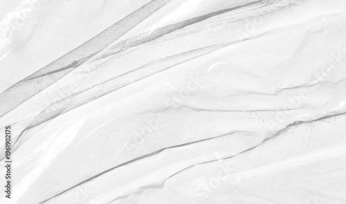 Transparent wrinkled plastic, white plastic, or polyethylene bag texture, macro, no background