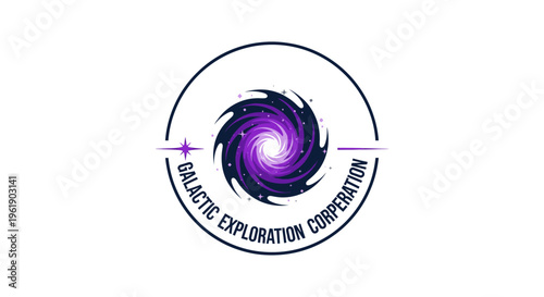 Cosmic Exploration Concept: Galaxy Within Circular Frame
