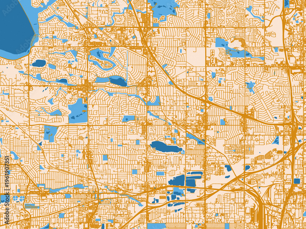 Naklejka premium City map poster — Westminster, Colorado