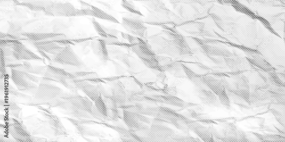 Obraz premium Gritty Paper Texture Background with Halftone Dots and Vintage Grain for Punk Collage or Magazine Design. Vector Illustration.