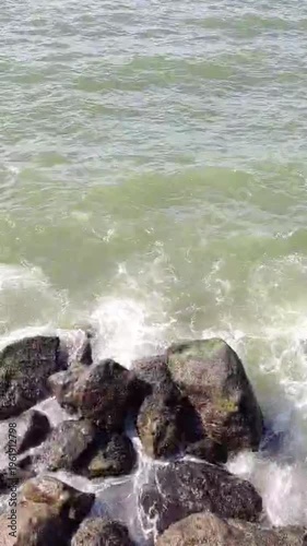 waves on the beach