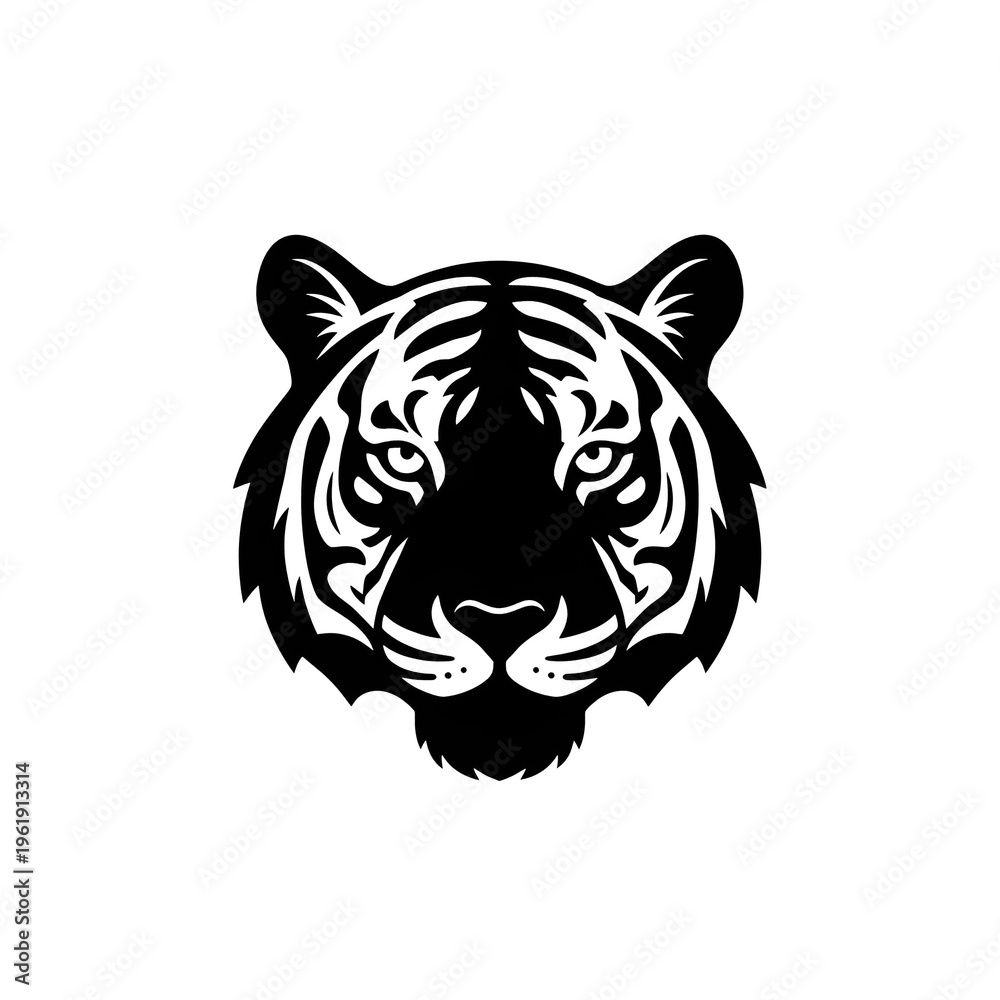 Fototapeta premium tiger head vector