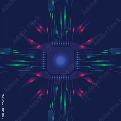 Abstract Blue Starfield Background - Luminous Diagonal Light Streaks and Data Points for 2026 Space & Tech UI, Futuristic Cyber Tech Network & AI Infrastructure also can be use able in flyer backgroun