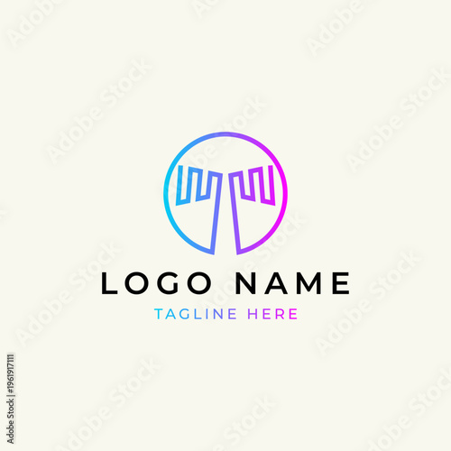 Abstract Letter T Logo design vector