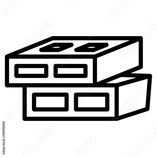 Concrete Block line icon