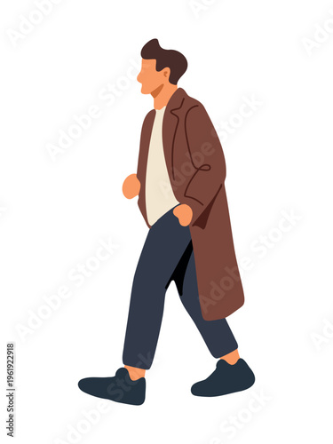 young handsome man in fashionable look