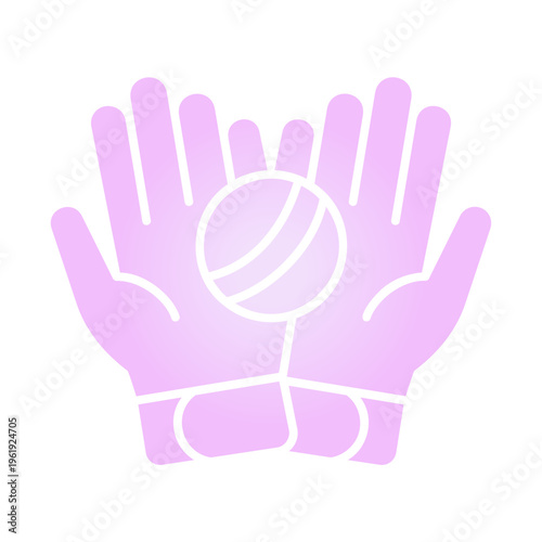 Ball caught in gloves