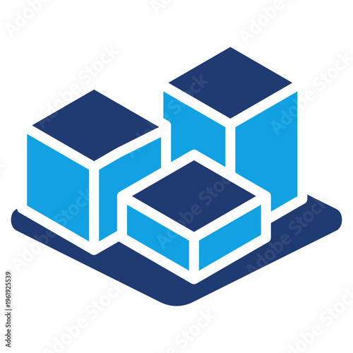 Architecture Model solid color icon