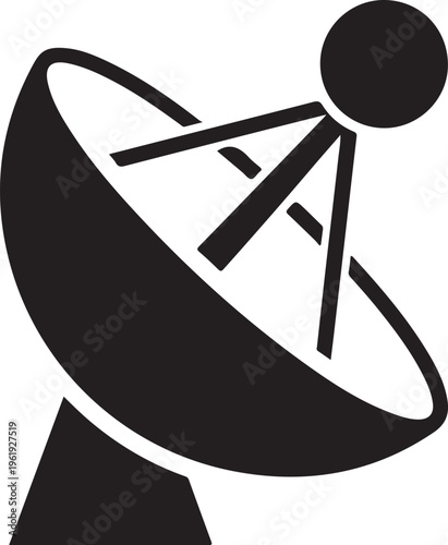 Satellite dish antenna for communication and broadcasting signals in telecommunications and media industry