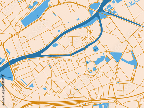 Fotografia City map poster — Kortrijk Centrum, Belgium