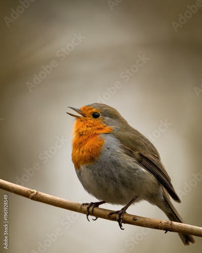 robin on a branch
