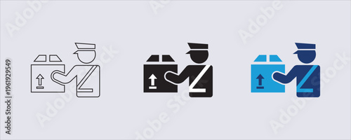Icon represents customs or border control, commonly used to indicate a customs clearance point, immigration check, or baggage inspection area at borders, airports, or shipping facilities. 