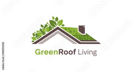 Green roof living eco friendly house.