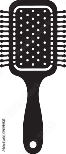 Vent brush for hair styling and grooming with widetooth comb and handle
