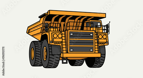 Large mining truck vehicle equipment.
