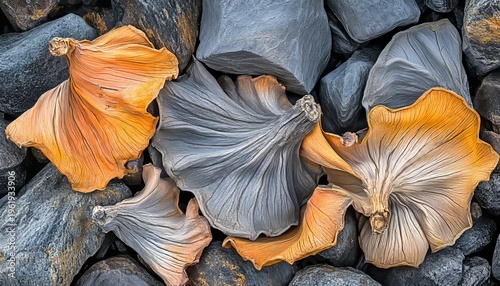 Delicate Textures and Autumnal Colors Dehydrated Leaves Creating Nature s Artistry in Foliage