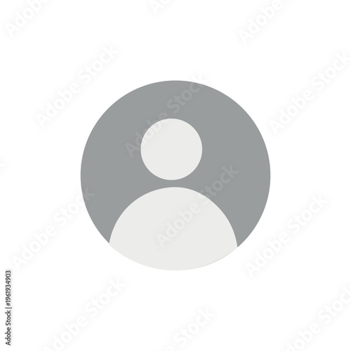 Ikon vektor, tempat penampung avatar untuk desain web