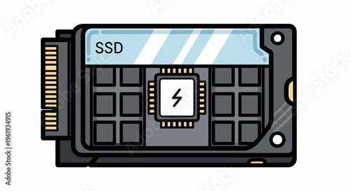 Solid State Drive Computer Hardware.