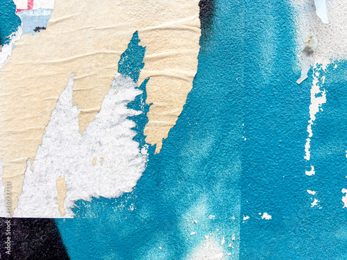 Captivating Grunge Textures of Old Posters as Backgrounds