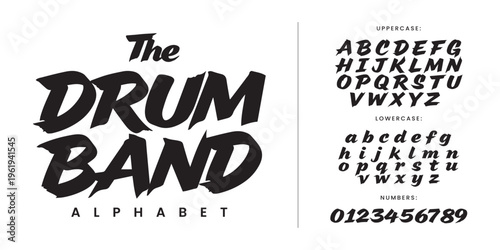 The Drum Band Bold Italic Brush Font With Fast Motion Strokes For Sports And Automotive Branding
