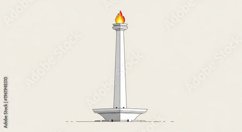 Modern Olympic Torch Design - A Symbol of Unity and Hope.