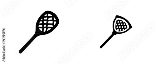 Elegant Silhouette of a Tennis Racket