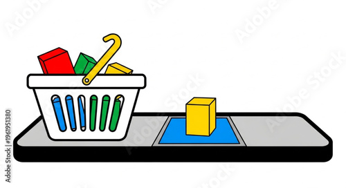 Augmented Reality Shopping Experience with Virtual Basket and Product.