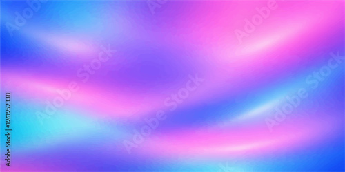 A vibrant abstract purple background features flowing waves of pink and violet light and digital blue lines that create a dynamic energy pattern for a modern wallpaper design