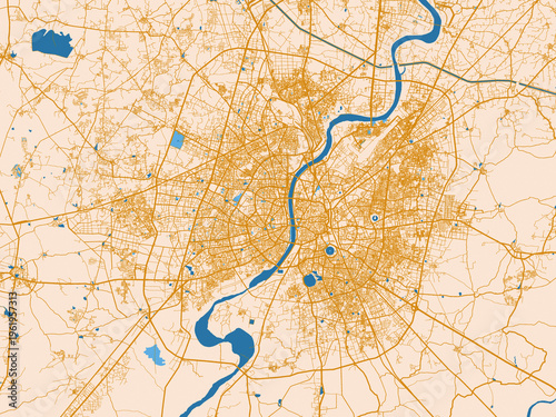 Urban grid map — Ahmedabad, India