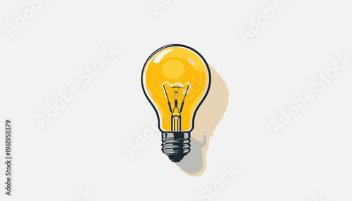 light bulb on a gray background