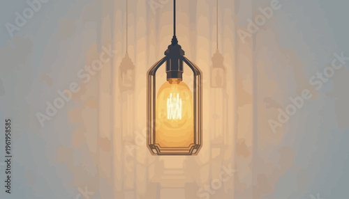 light bulb on a gray background