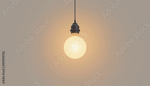 light bulb on a gray background