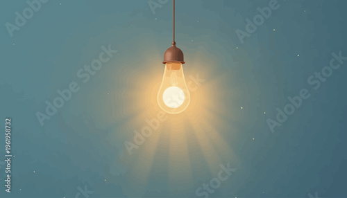 light bulb on a gray background