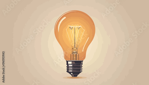 light bulb on a gray background