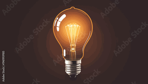 light bulb on a gray background