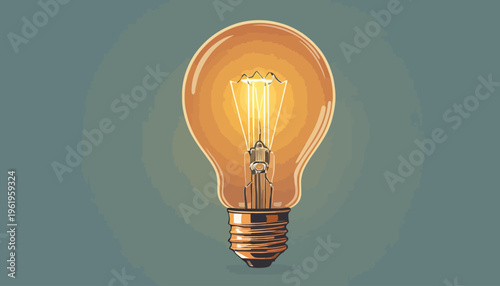 light bulb on a gray background