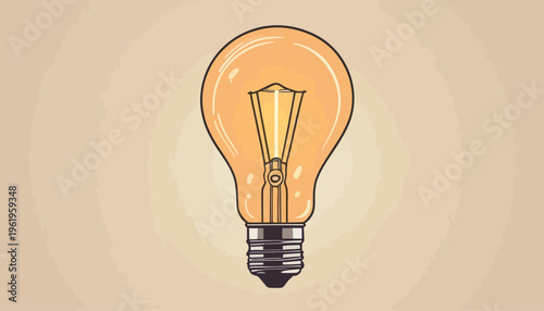 light bulb on a gray background