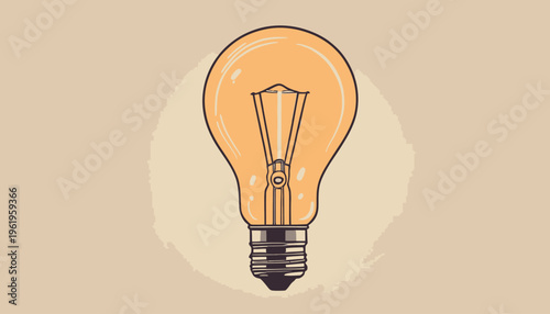 light bulb on a gray background