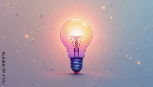 light bulb on a gray background