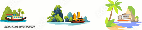 Serene tropical getaway - A picturesque Vietnamese riverboat journey