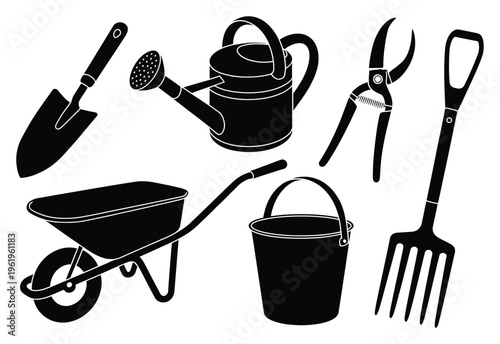 Gardening Tools Vector Illustration