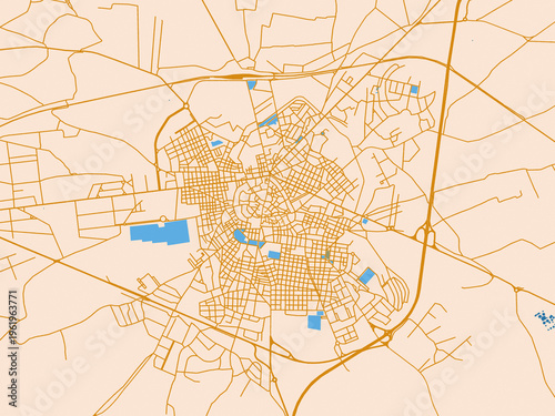 Obraz na plátně City map poster — Altamura, Italy