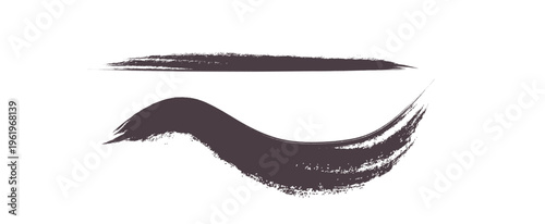 インク筆跡。ブラシストローク。ベクターアート