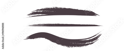 インク筆跡。ブラシストローク。ベクターアート