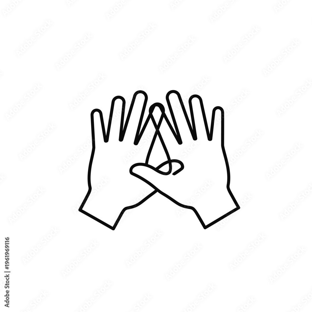 Obraz premium Hands forming a heart shape together.