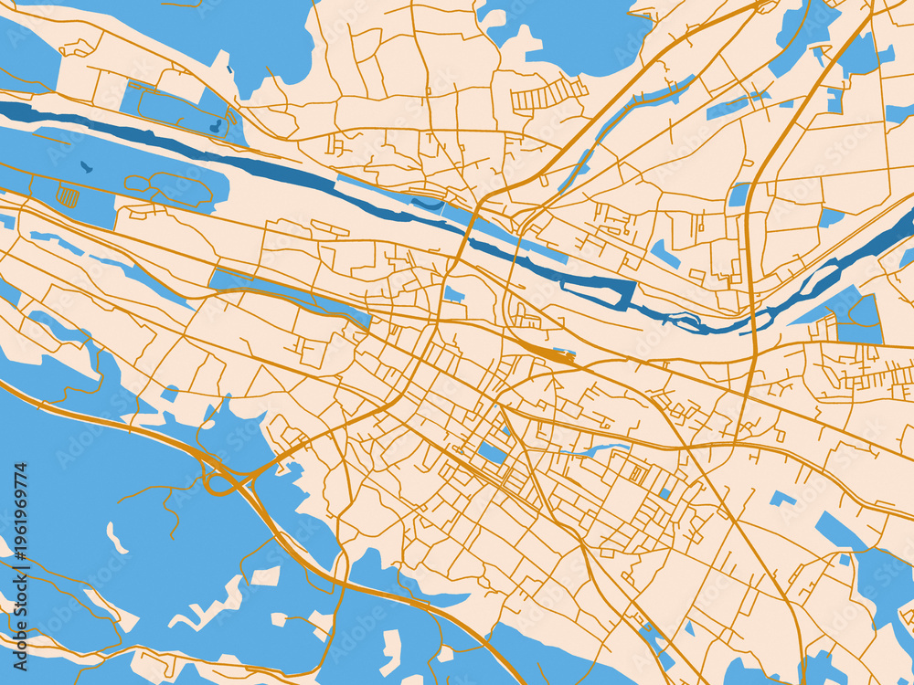 Fototapeta premium City layout map – Imaichi (Japan)