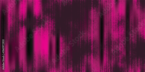 Abstract magenta backdrop with layered vertical interference and dense pixel texture. Modern digital noise effect