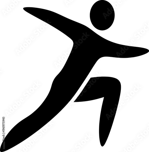 Dynamic figure in motion
