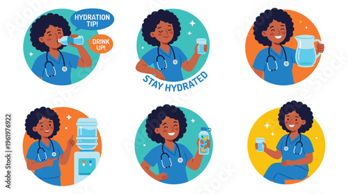 Dedicated Clinical Doctor Illustrates Essential Hydration Tips for Optimal Health and Medical Professional Wellness